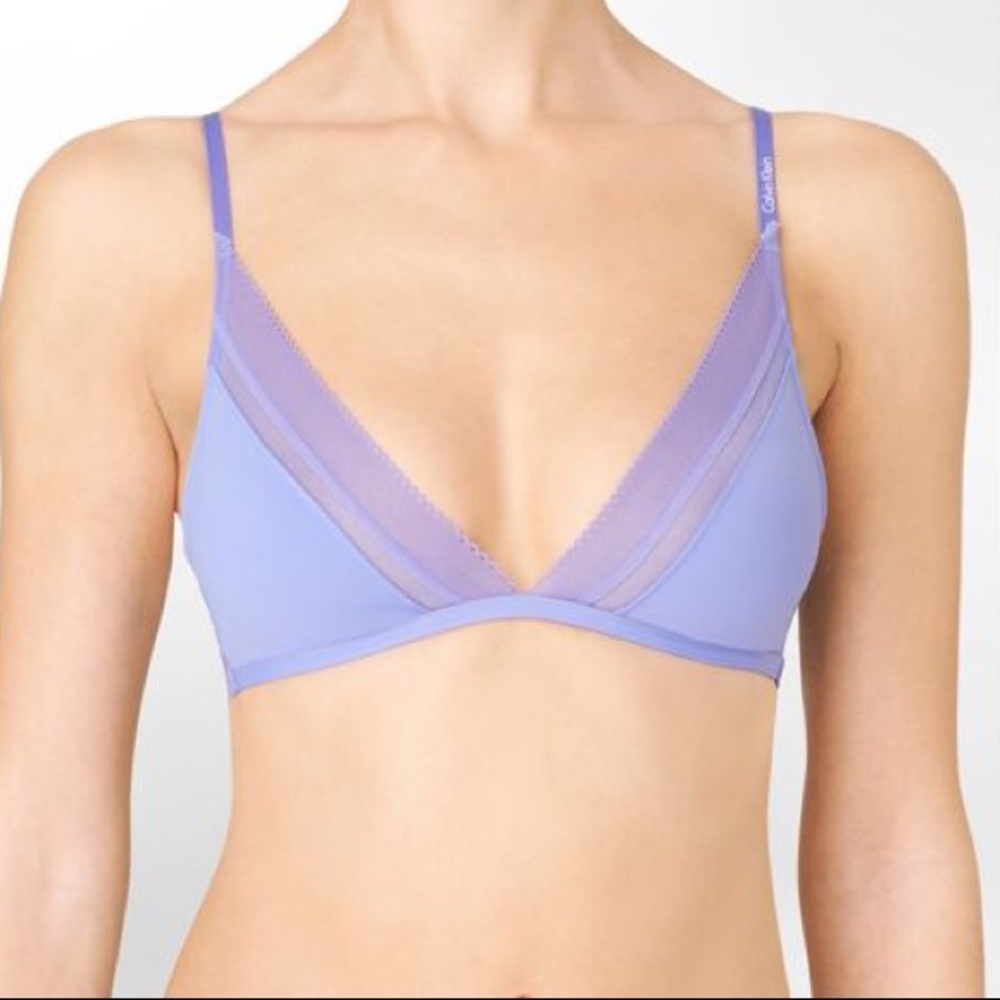 CALVIN KLEIN TRIANGLE BRALETTE | NWT | PURPLE
